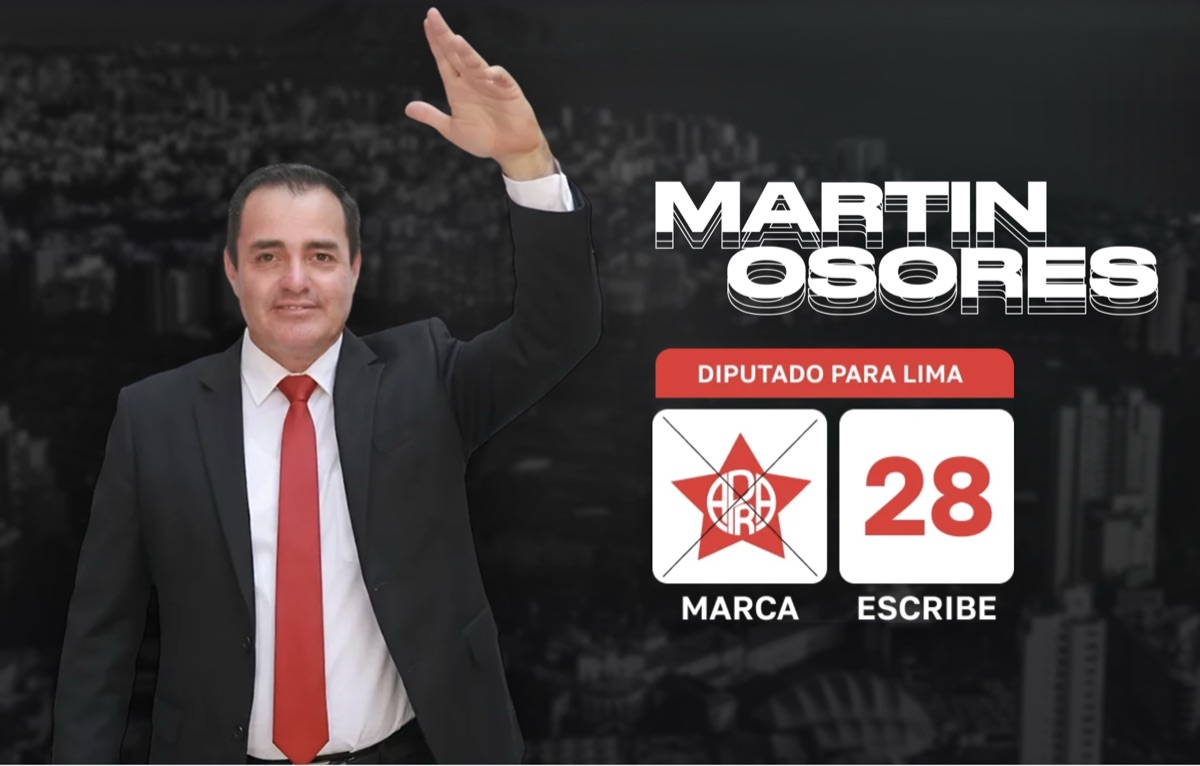 Martín Osores, candidato a diputado por Lima